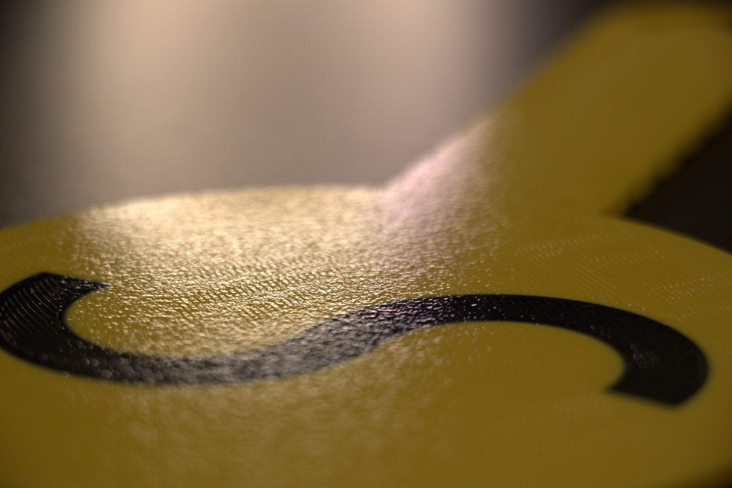 Macro del simbolo stampato sulla paletta